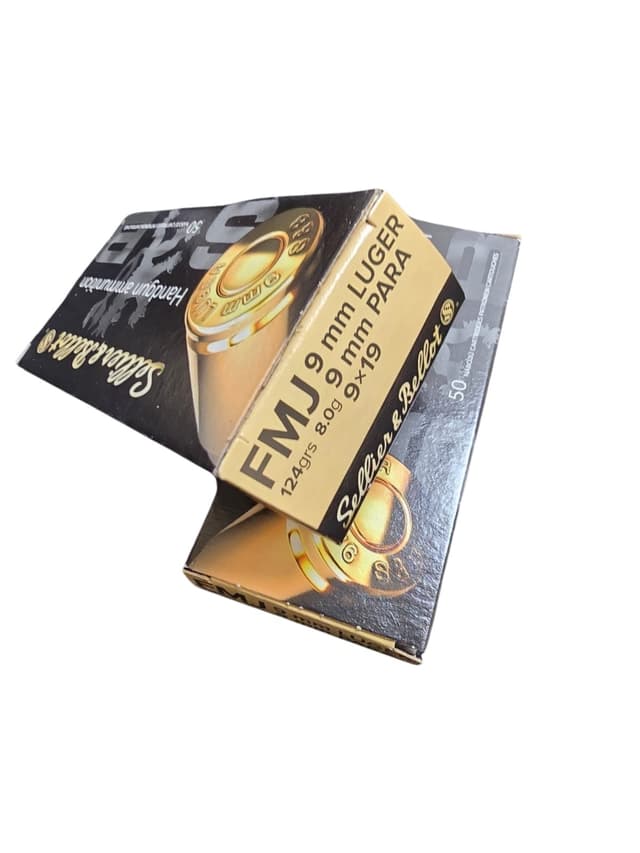 Amunicja S&B -Sellier & Bellot 9mm Luger FMJ – 115 grs
